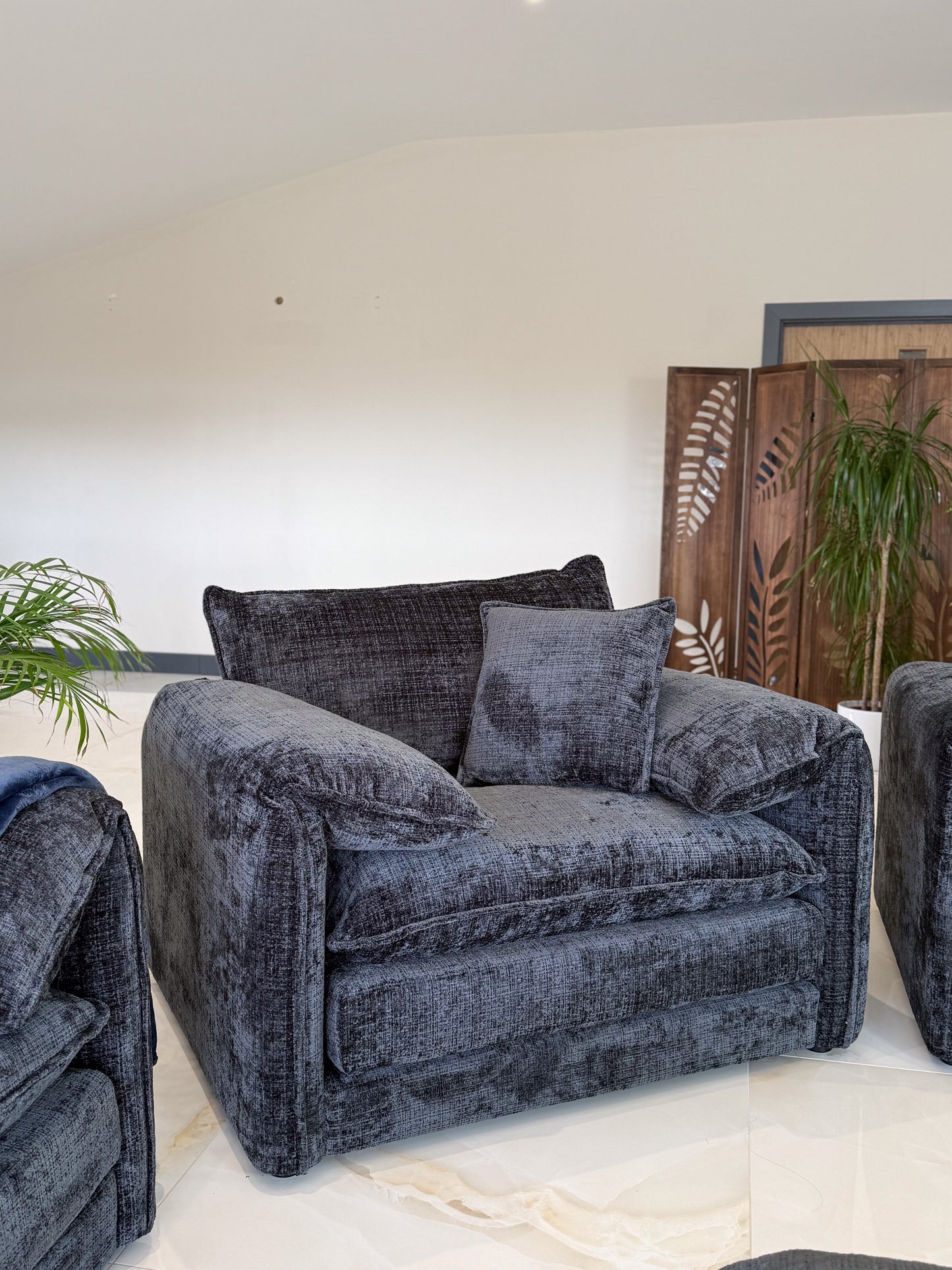 Solaya Sofa Black Armchair