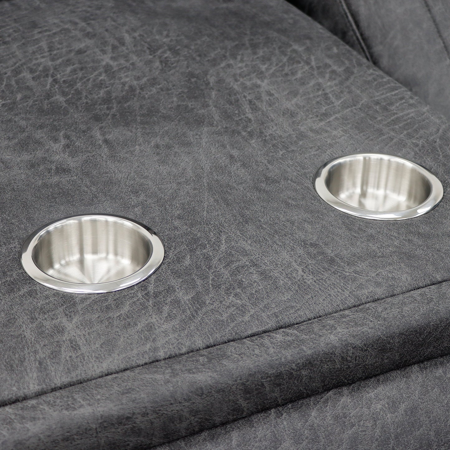 Leon Electric Recliner Sofa Grey 3 Seater