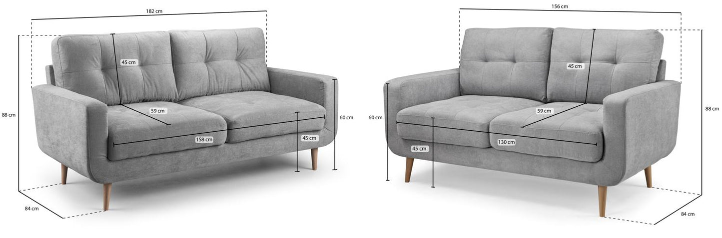 Aurora Sofa Grey 3+2 Set