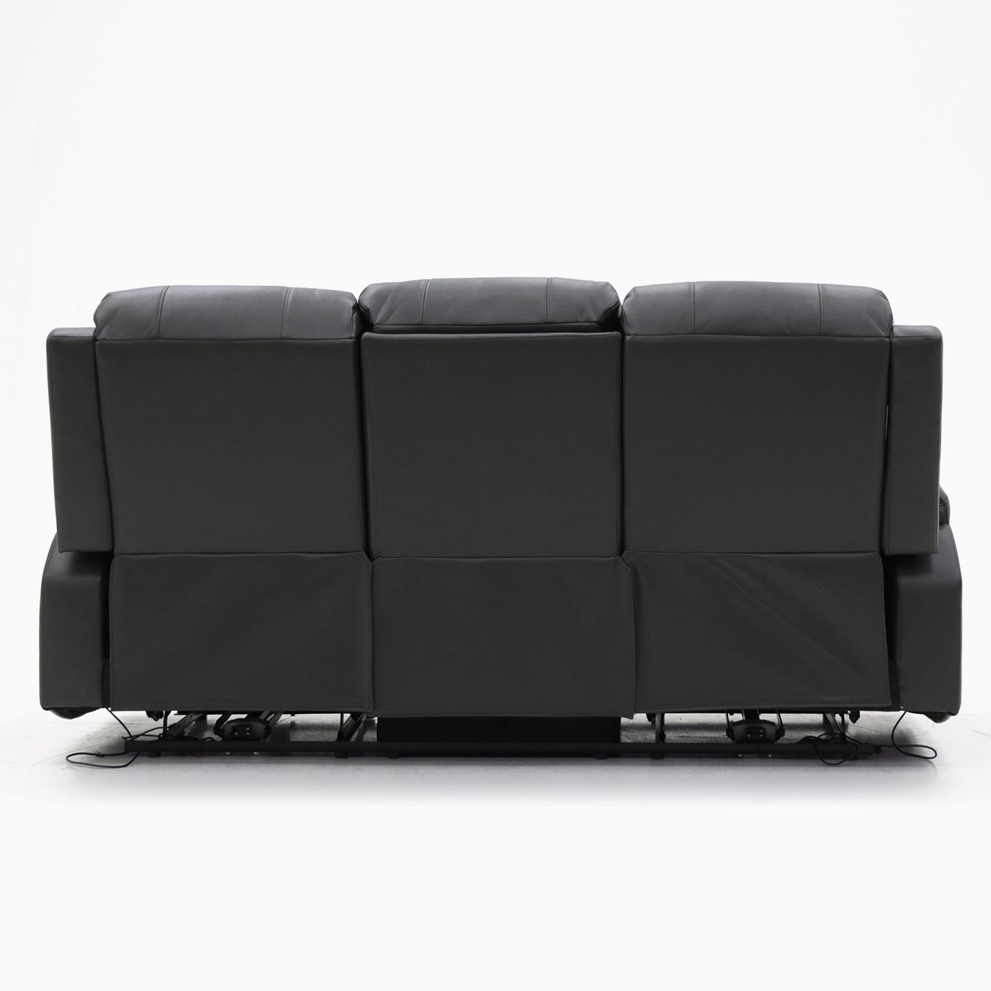 Alva Electric Recliner Sofa Black 3 Seater