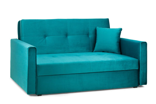 Viva Sofabed Plush Teal 2 Seater