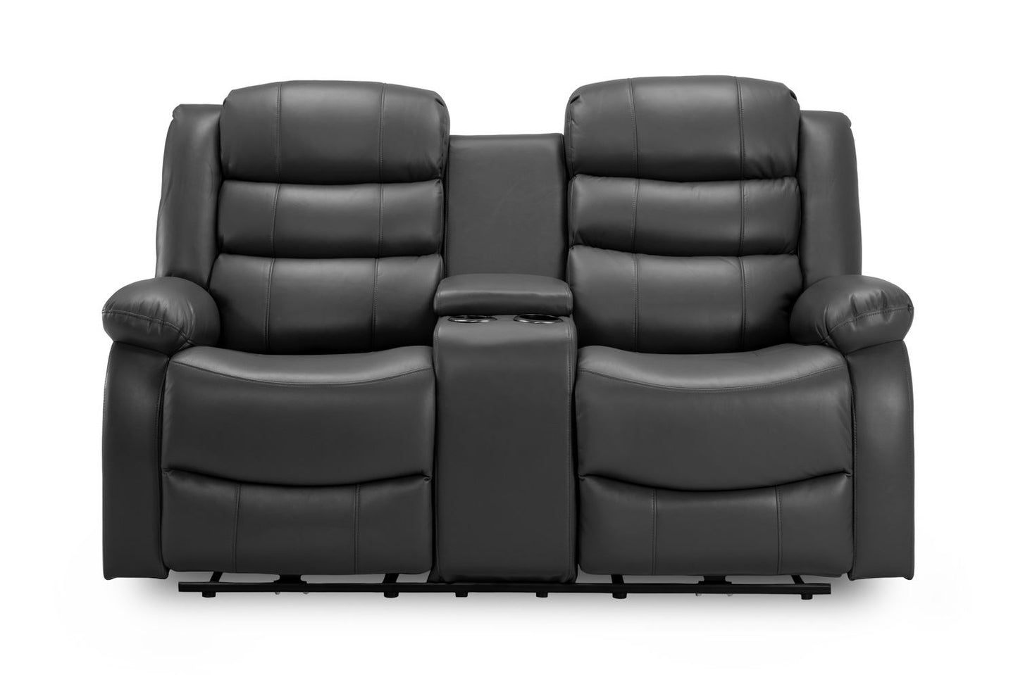 Otto Electric Recliner Sofa Black 2 Seater