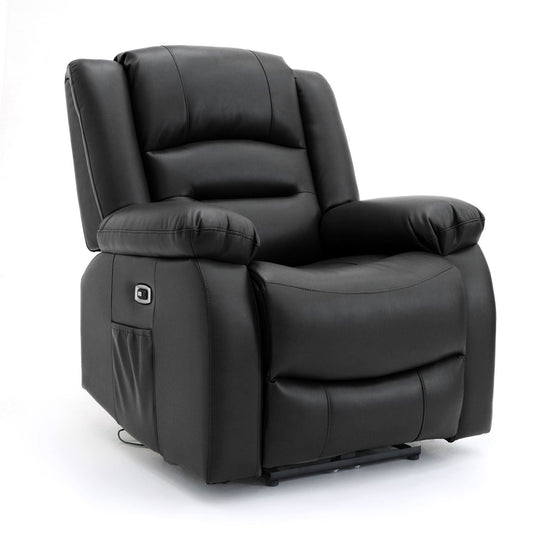 Alva Electric Recliner Sofa Black Armchair