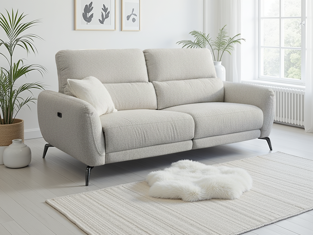 Sorrento Electric Recliner Beige 3 Seater