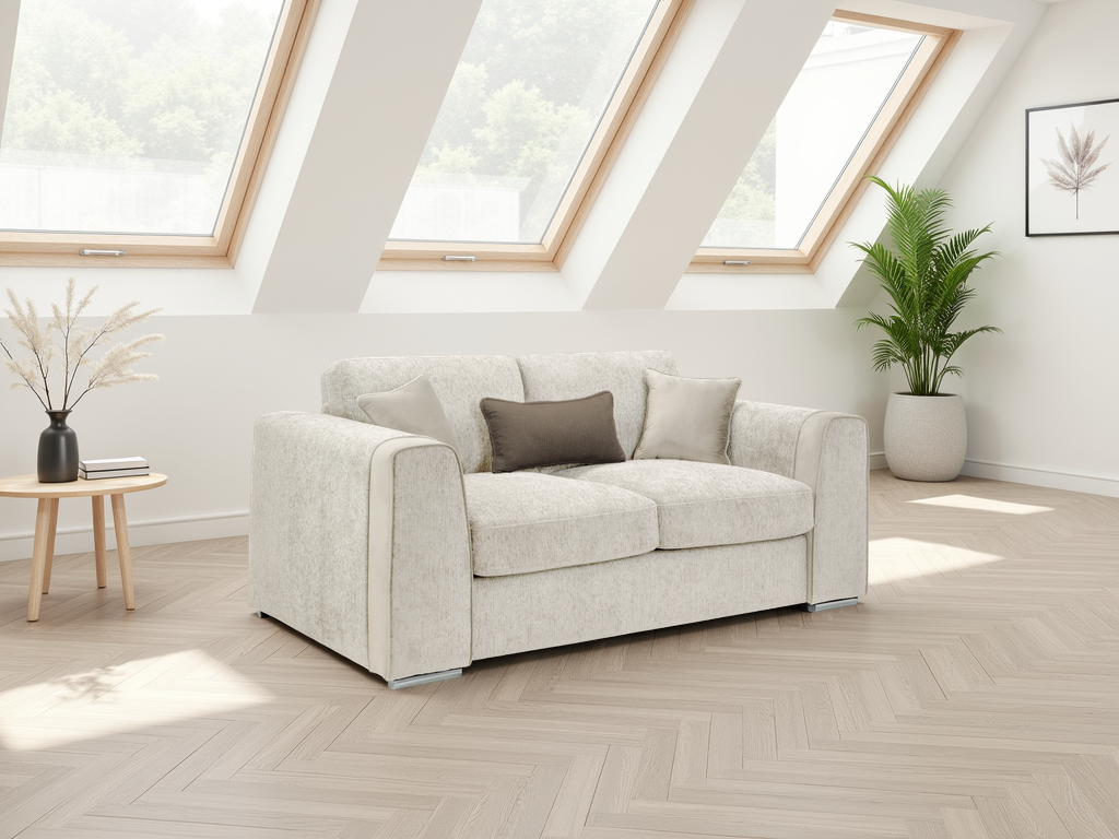 Naples Sofa Beige 2 Seater