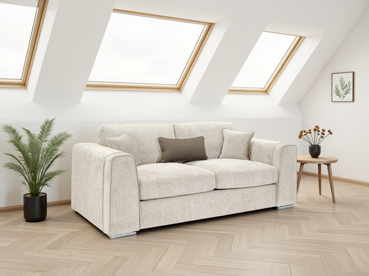 Naples Sofa Beige 3 Seater