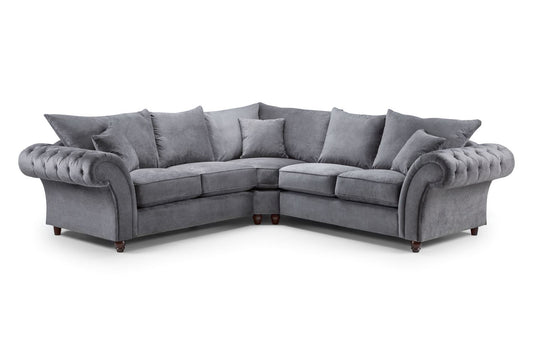 Windsor Fullback Sofa Grey Large Corner