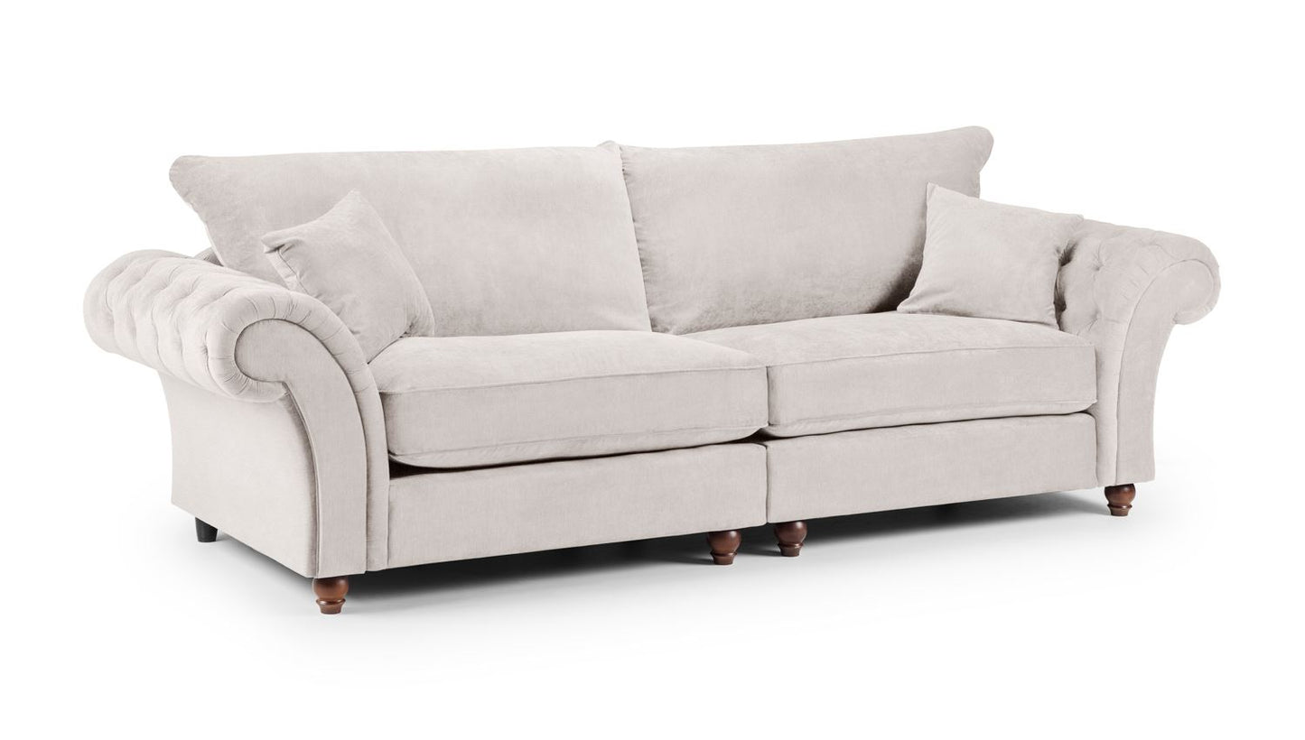 Windsor Fullback Sofa Stone 4 Seater