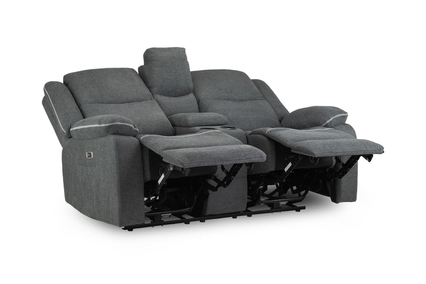 Harald Electric Recliner Sofa Graphite 2 Seater