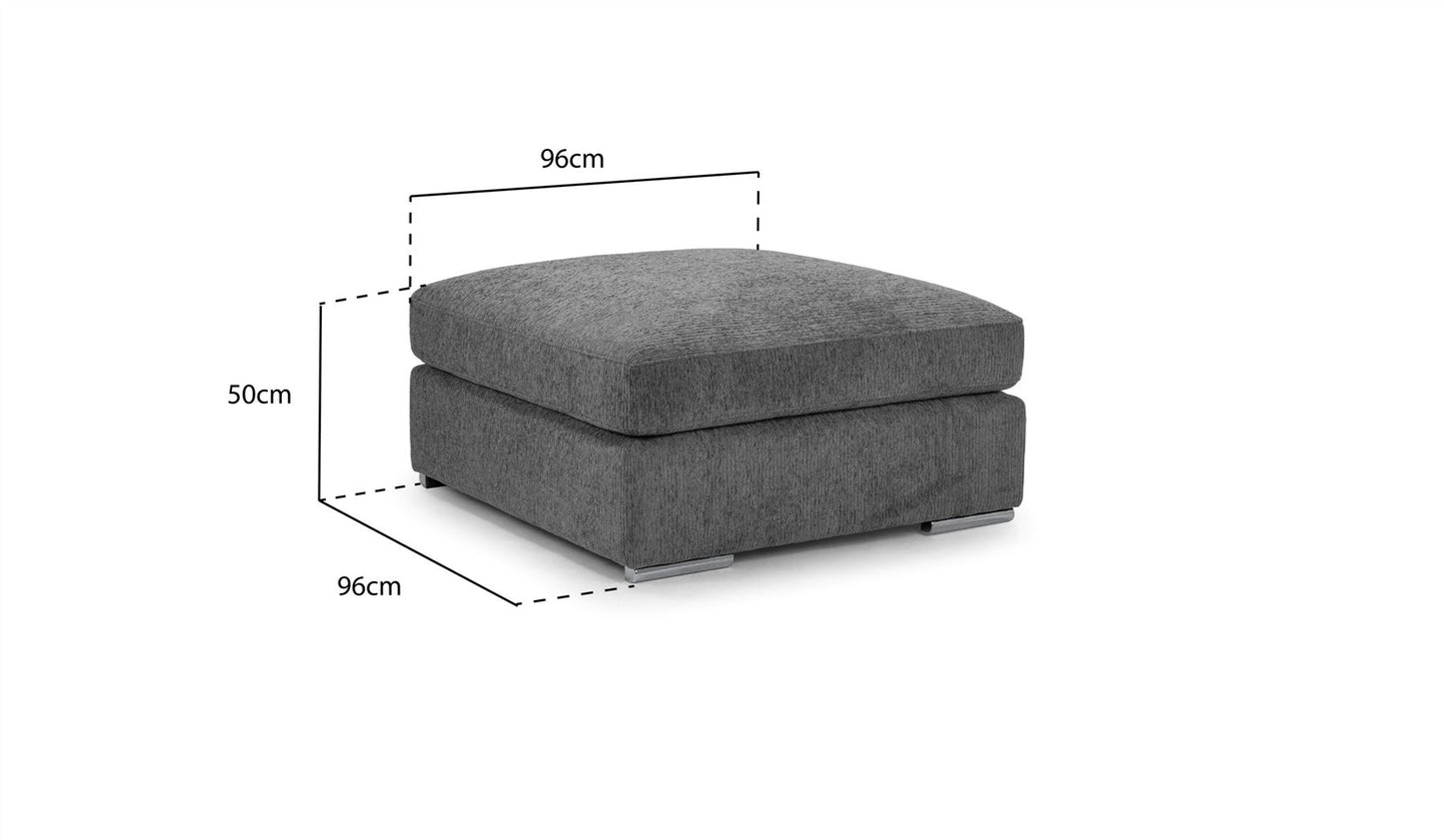 Naples Sofa Mocha Footstool