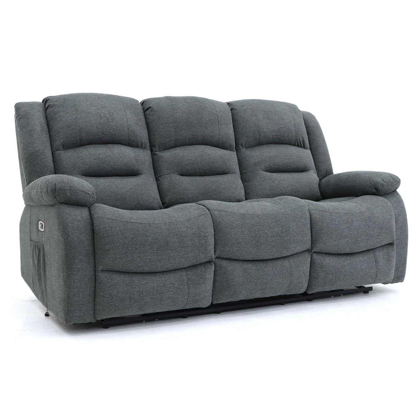 Alva Electric Recliner Sofa Graphite 3 Seater