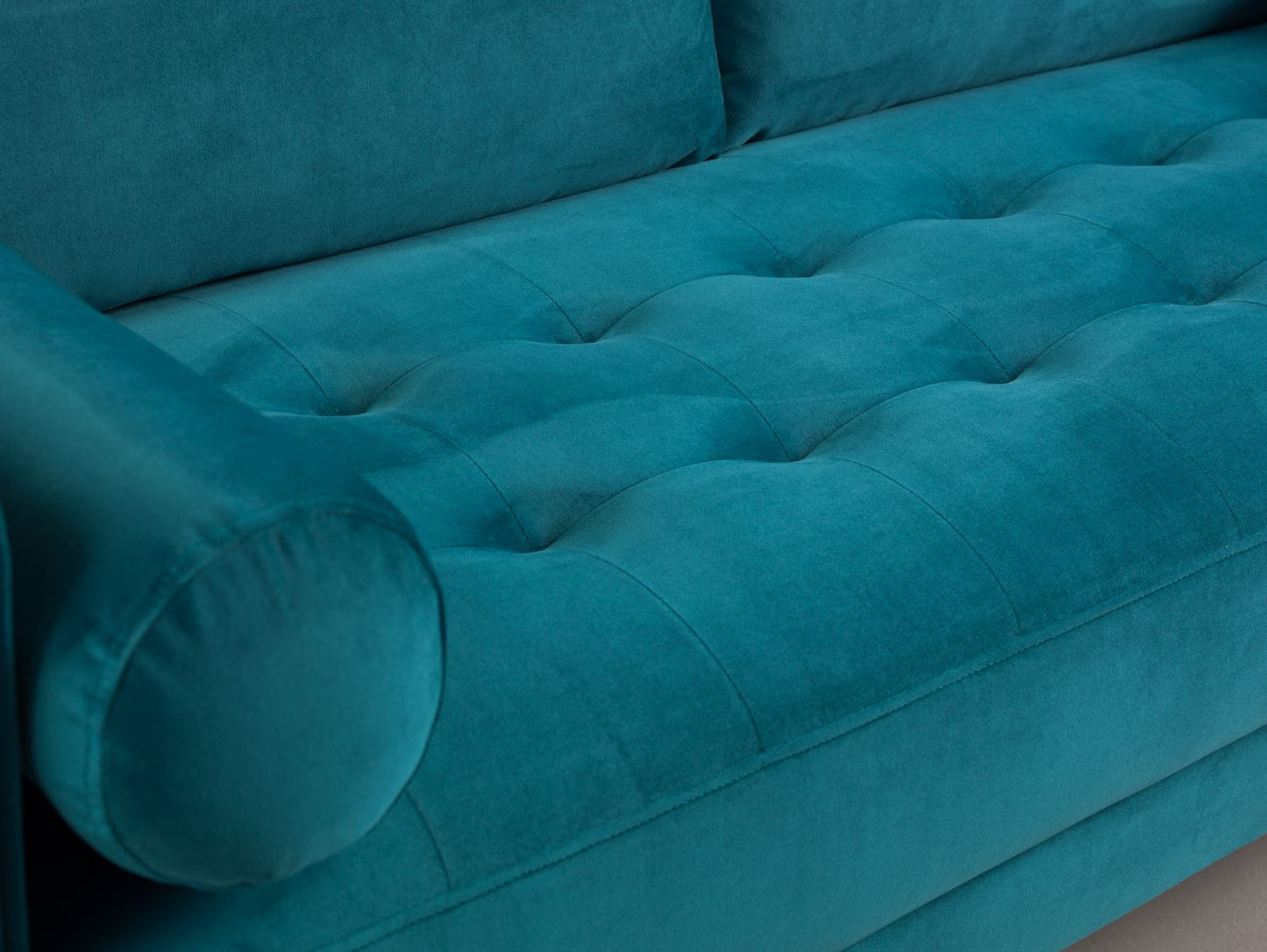 Harper Sofa Plush Teal Footstool