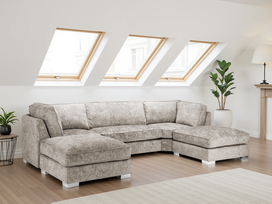 Bishop Fullback Sofa Truffle U Shape Corner