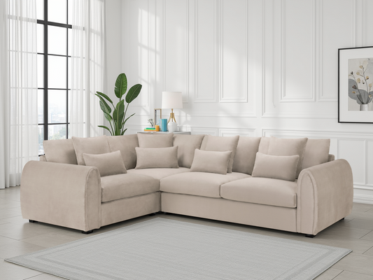 Mirabel Sofa Mocha Left Hand Facing Corner