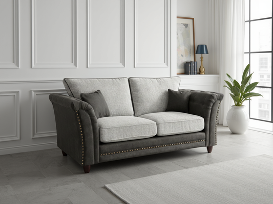 Bella Fullback Sofa Grey 2 Seater