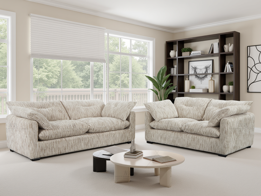 Quetta Sofa Grey/Silver 3+2 Set