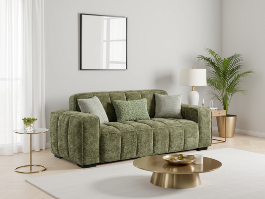Paris Sofa Olive 3 Seater