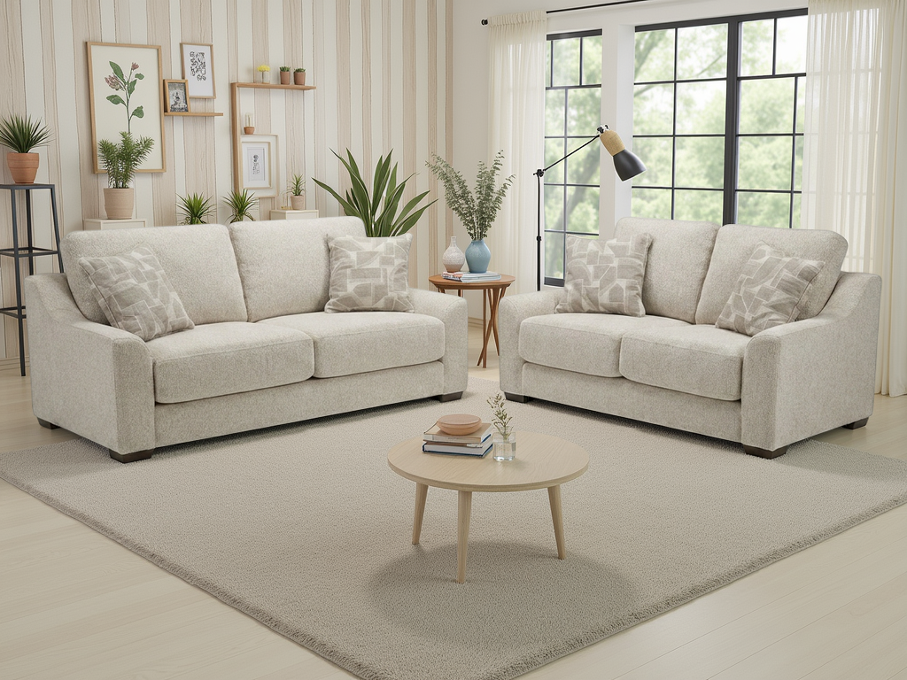 Douglas Sofa Beige 3+2 Set