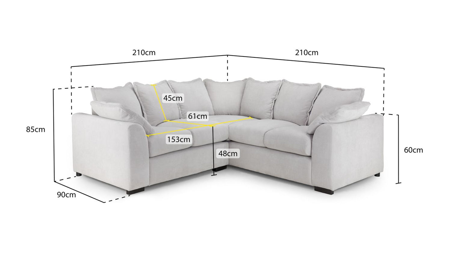 Colbee Sofa Grey Large Corner