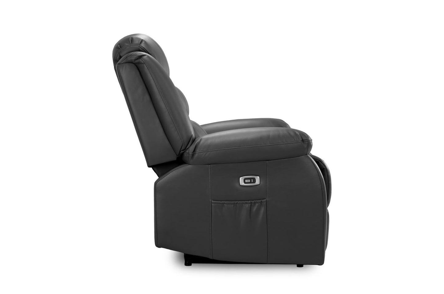 Otto Electric Recliner Sofa Black 2 Seater