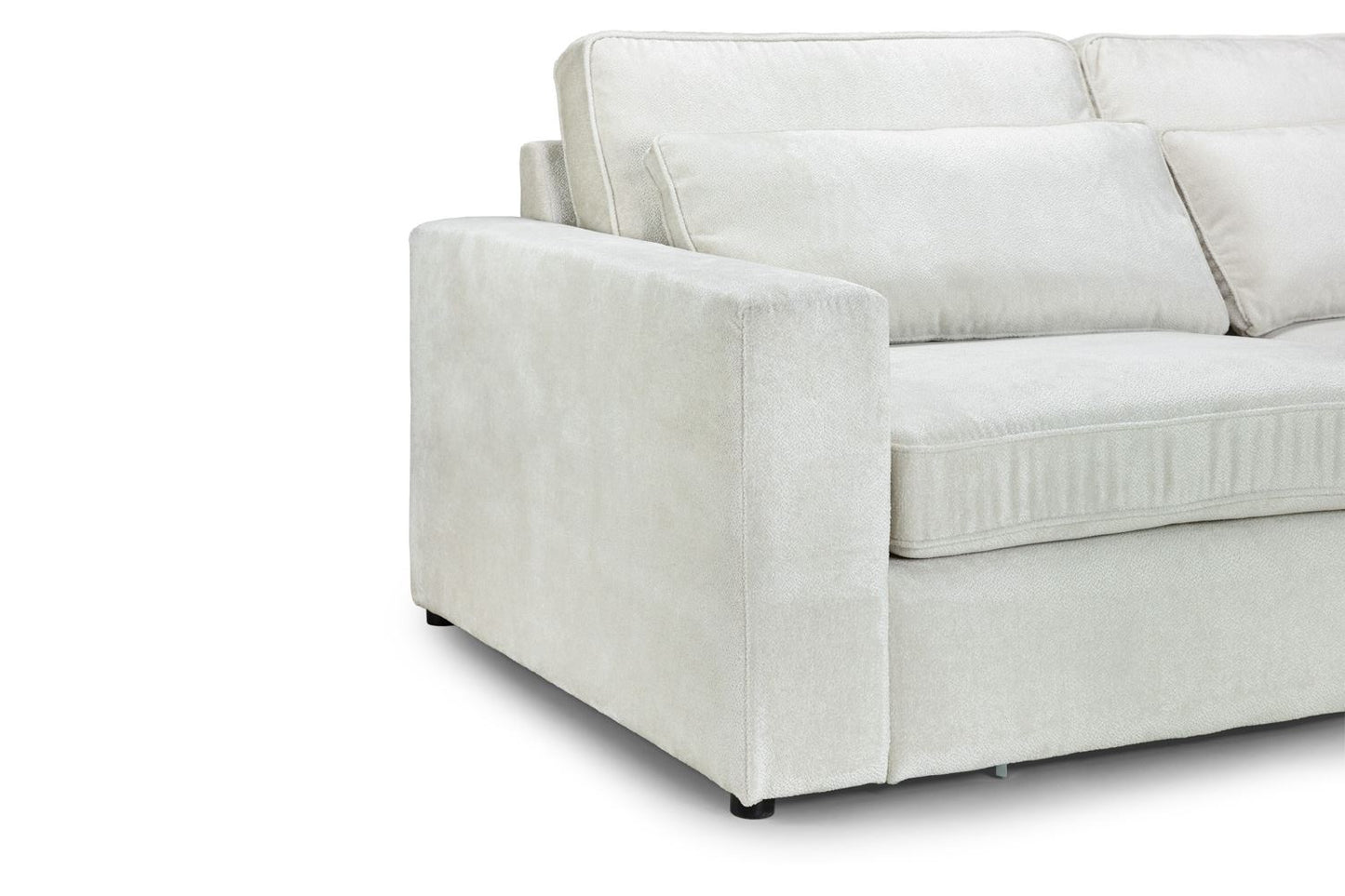 Kiana Modular Sofa Ivory Left Hand Arm Piece