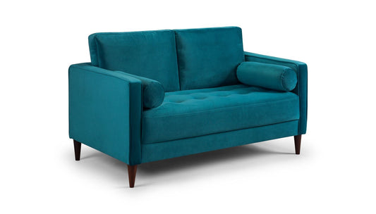 Harper Sofa Plush Teal 2 Seater