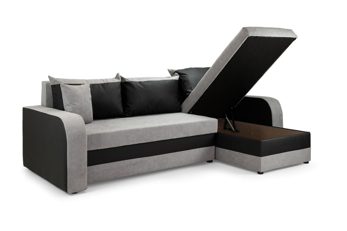 Kris Sofabed Black/Grey Universal Corner