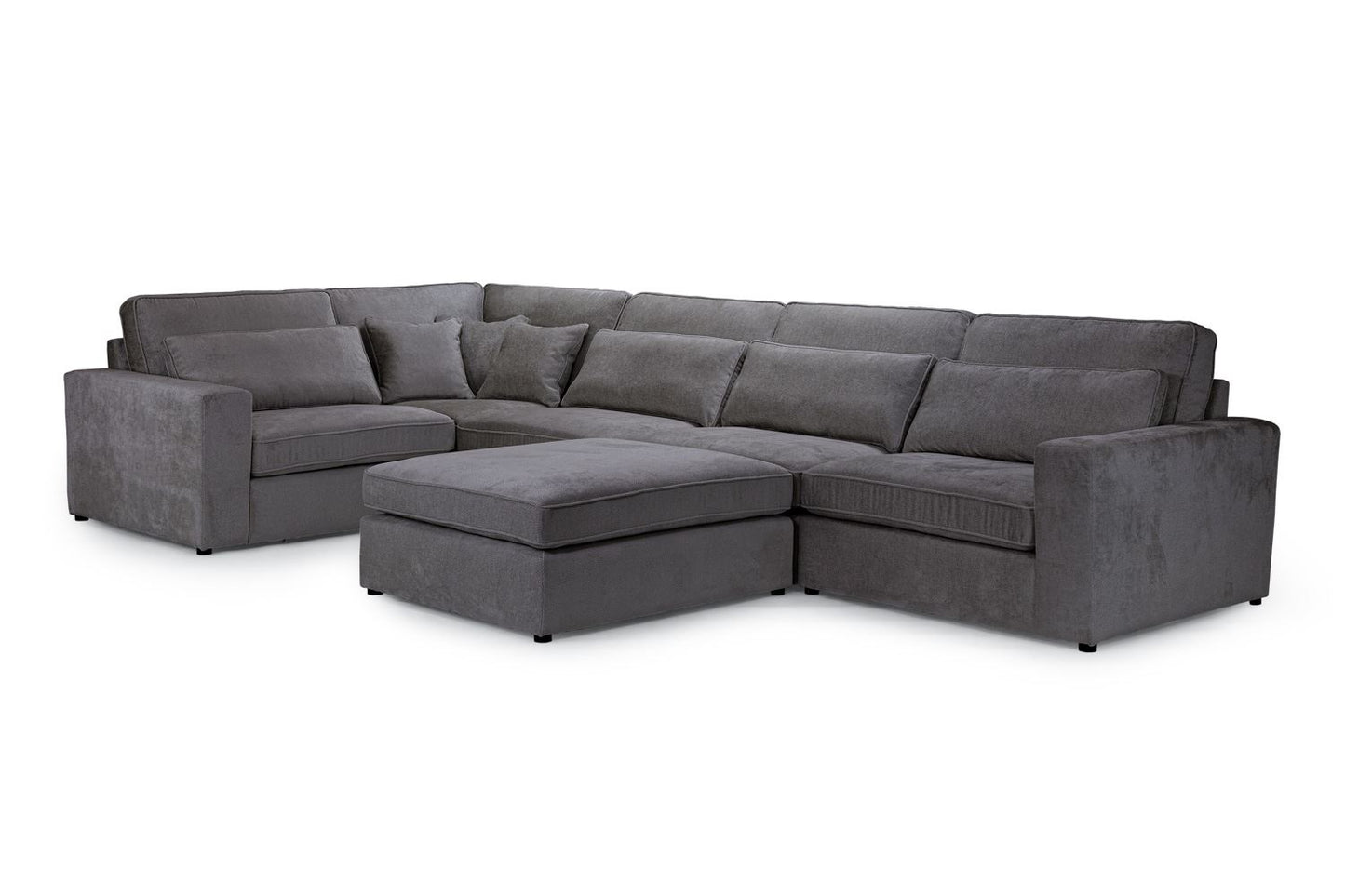 Kiana Modular Sofa Grey Armless Piece