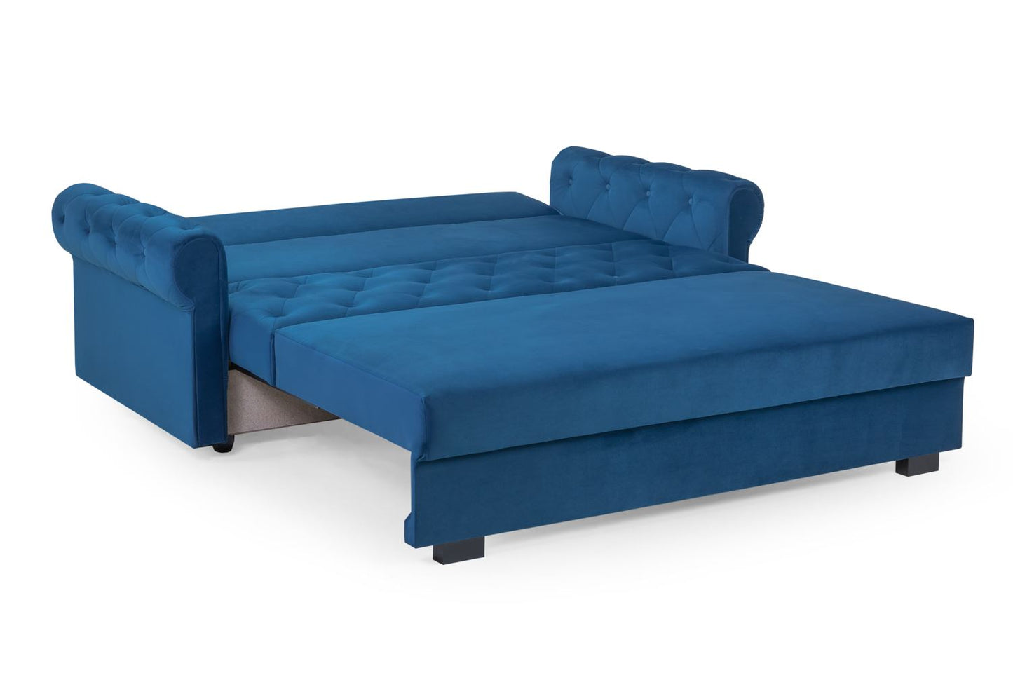 Rosalind Sofabed Plush Blue 3 Seater