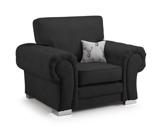 Verona Fullback Sofa Black Armchair