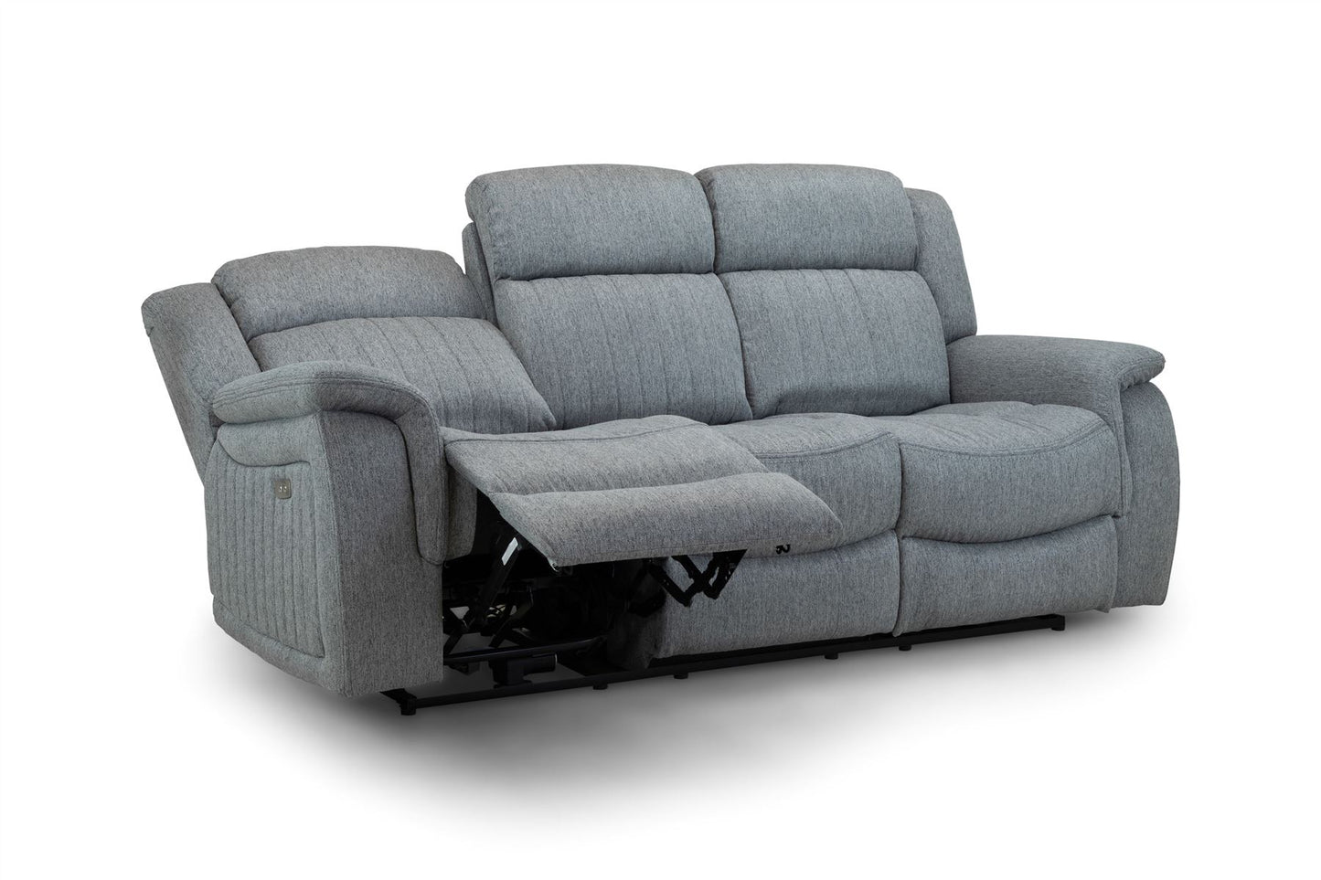 Linden Recliner Sofa Grey 3 Seater