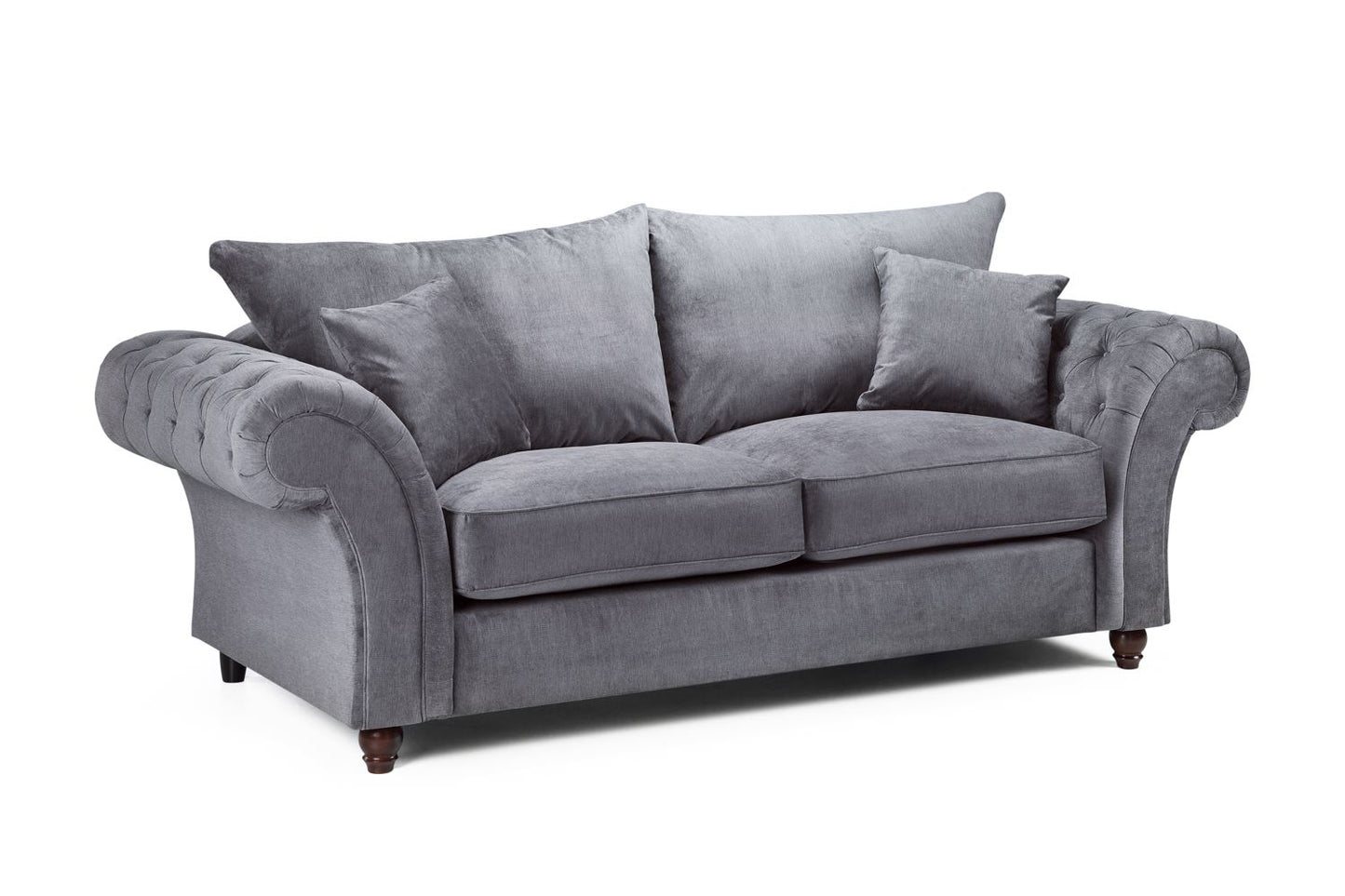 Windsor Fullback Sofa Grey 3 Seater