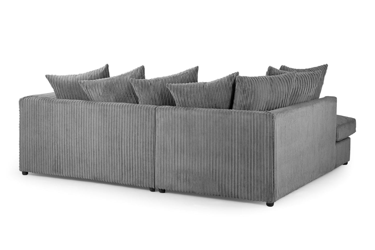 Harley Jumbo Sofa Grey Left Hand Facing Corner