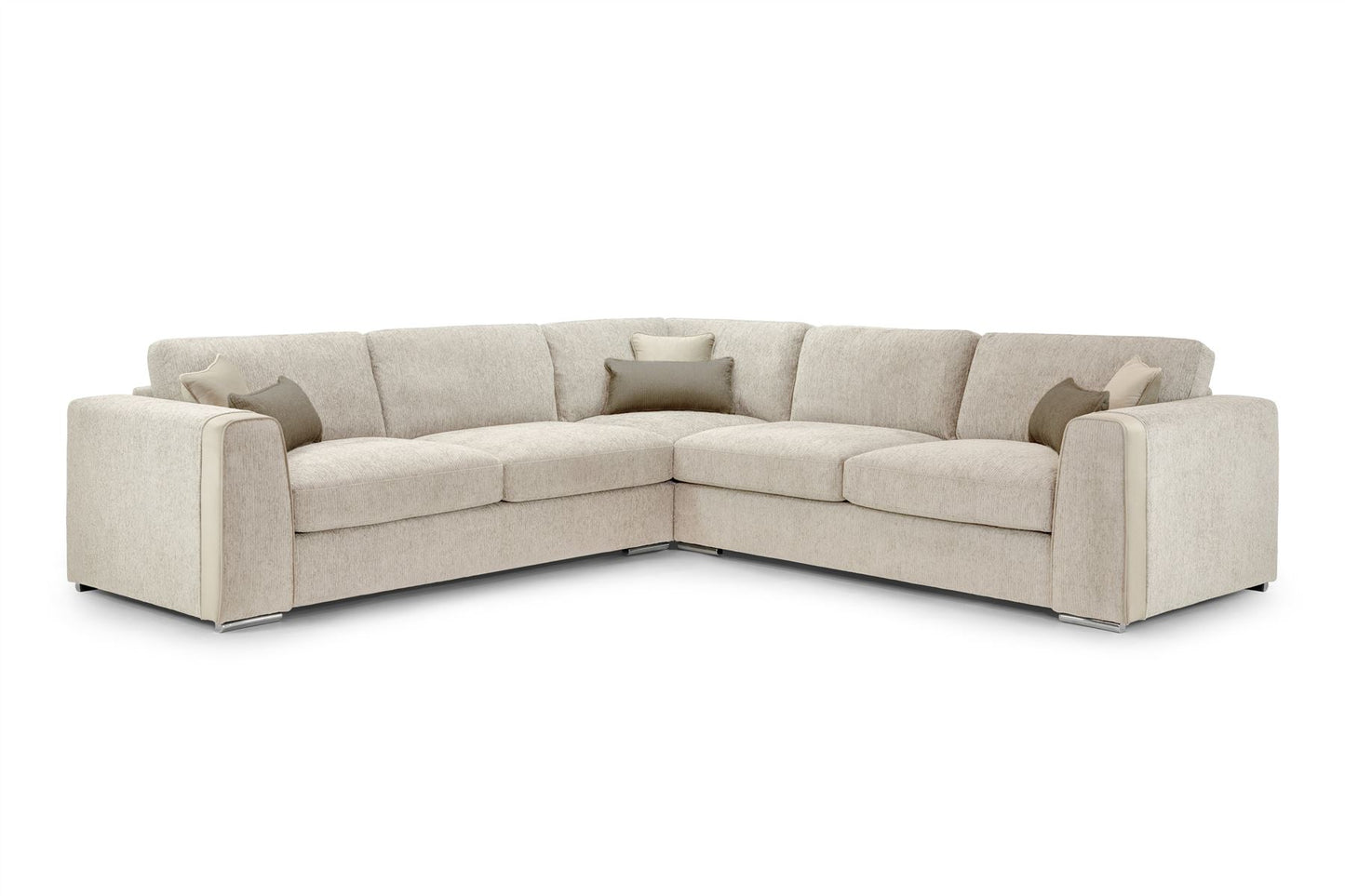 Naples Sofa Beige Large Corner