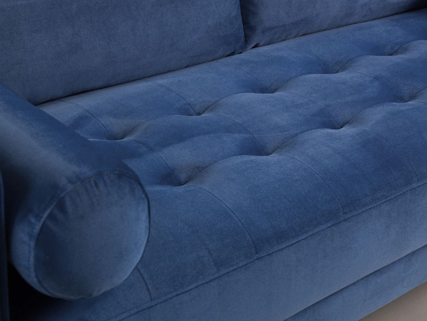 Harper Sofa Plush Blue 4 Seater