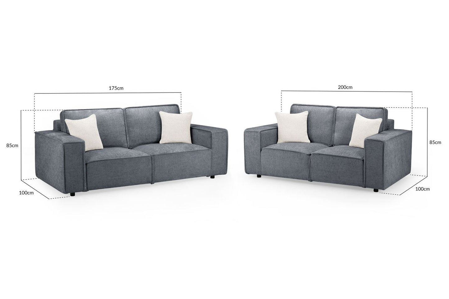 Mary Sofa Slate 3+2 Set