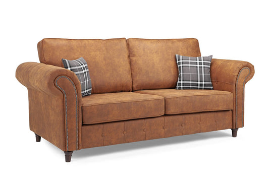 Oakland Sofa Tan 3 Seater