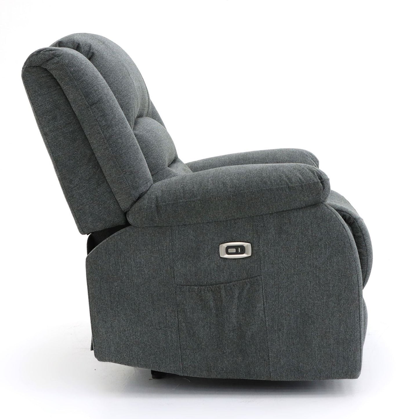 Alva Electric Recliner Sofa Graphite 3 Seater