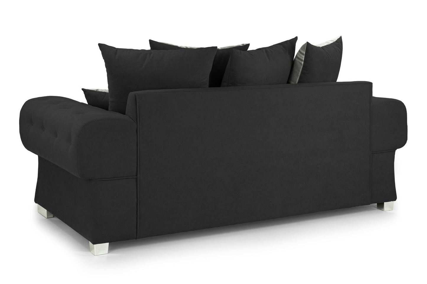 Verona Scatterback Sofabed Black 3 Seater