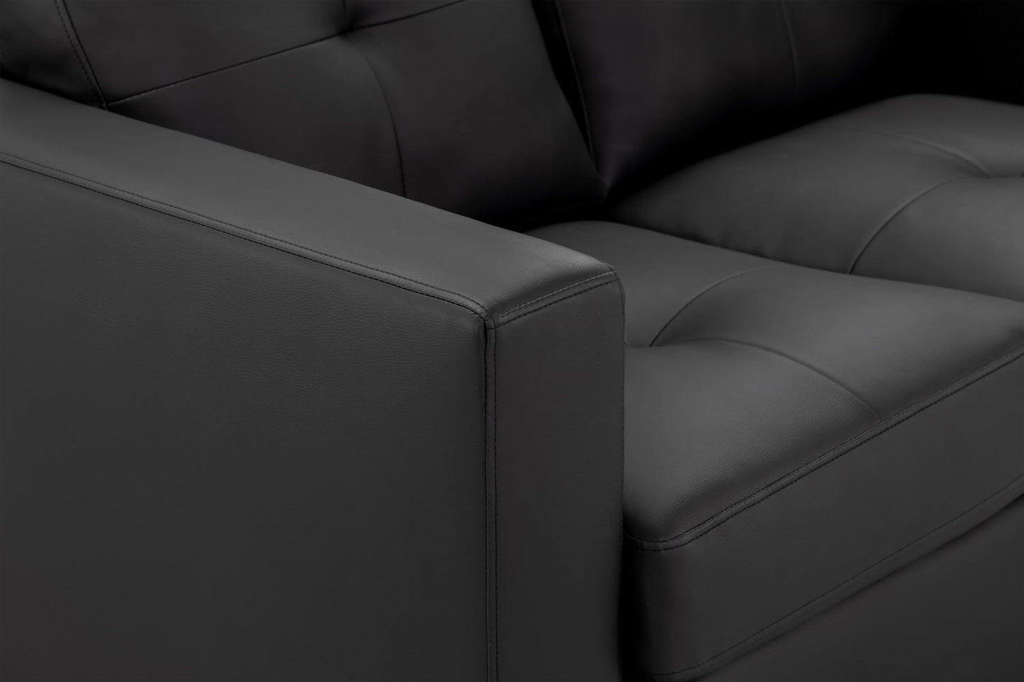 Jerry Sofa Black 3 Seater