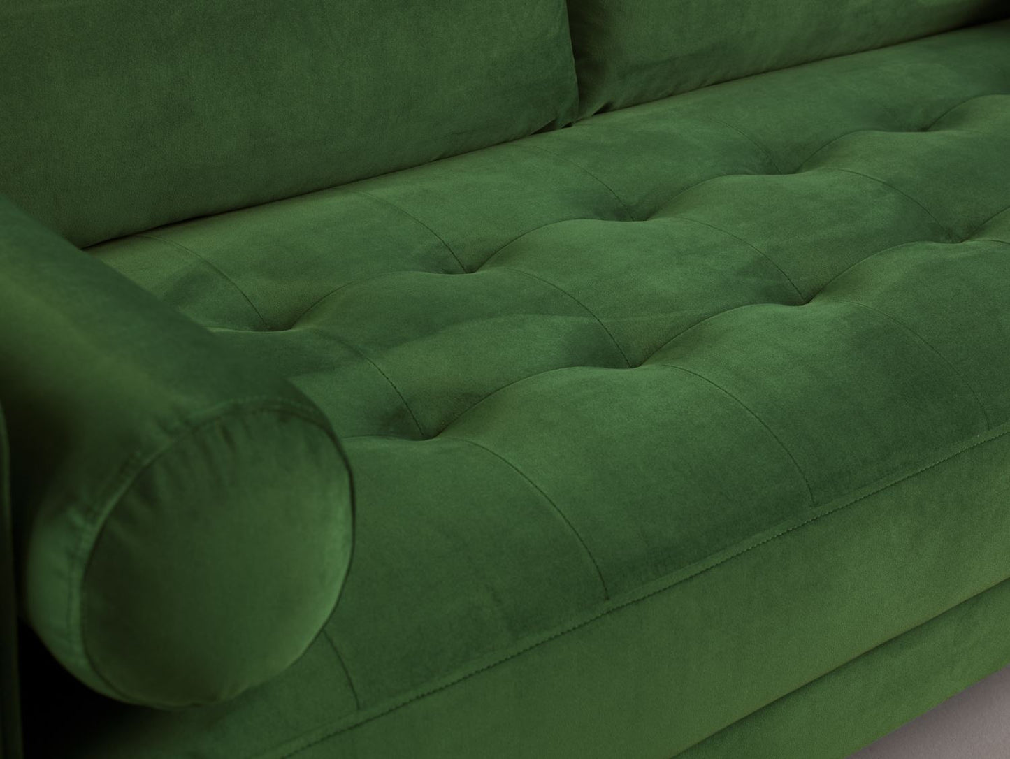 Harper Sofa Plush Green Footstool