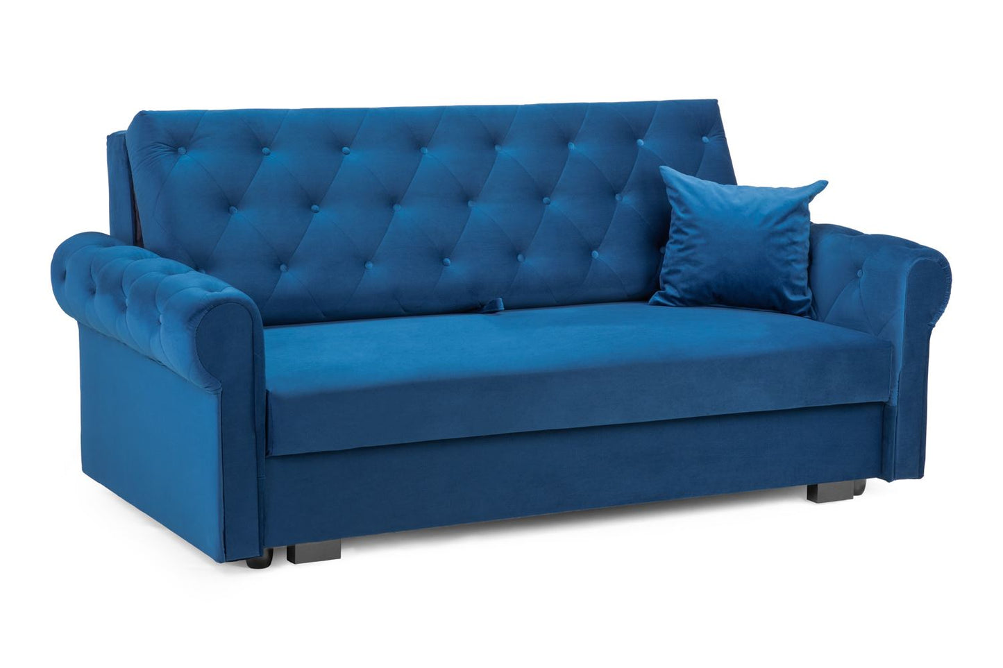 Rosalind Sofabed Plush Blue 3 Seater