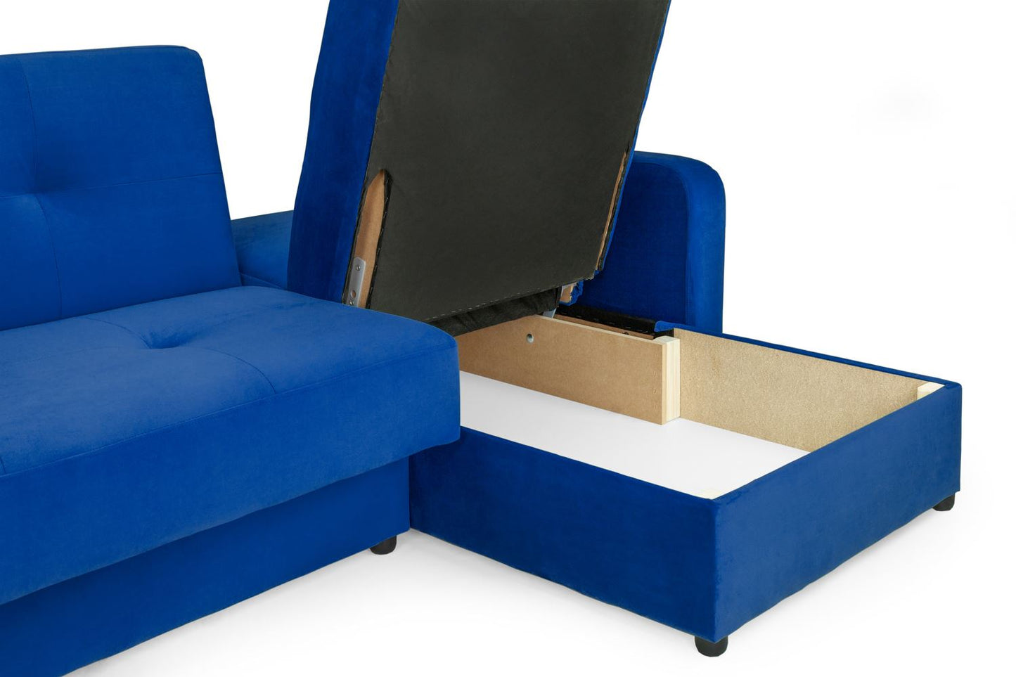 Kair Sofabed Plush Blue Universal Corner