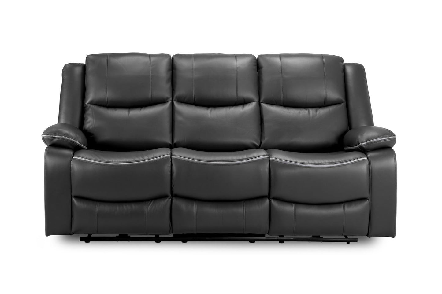 Harald Electric Recliner Sofa Black 3 Seater