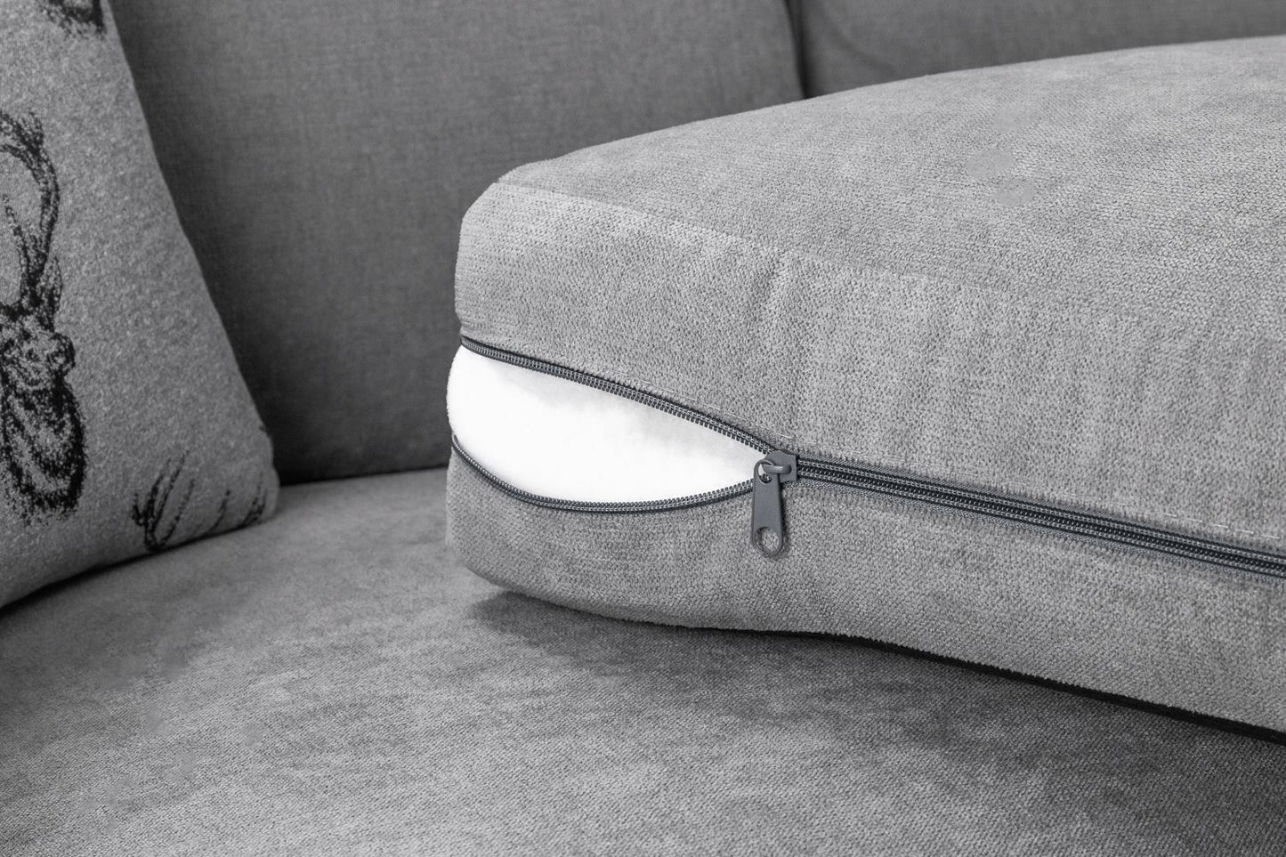 Verona Sofa Grey Footstool