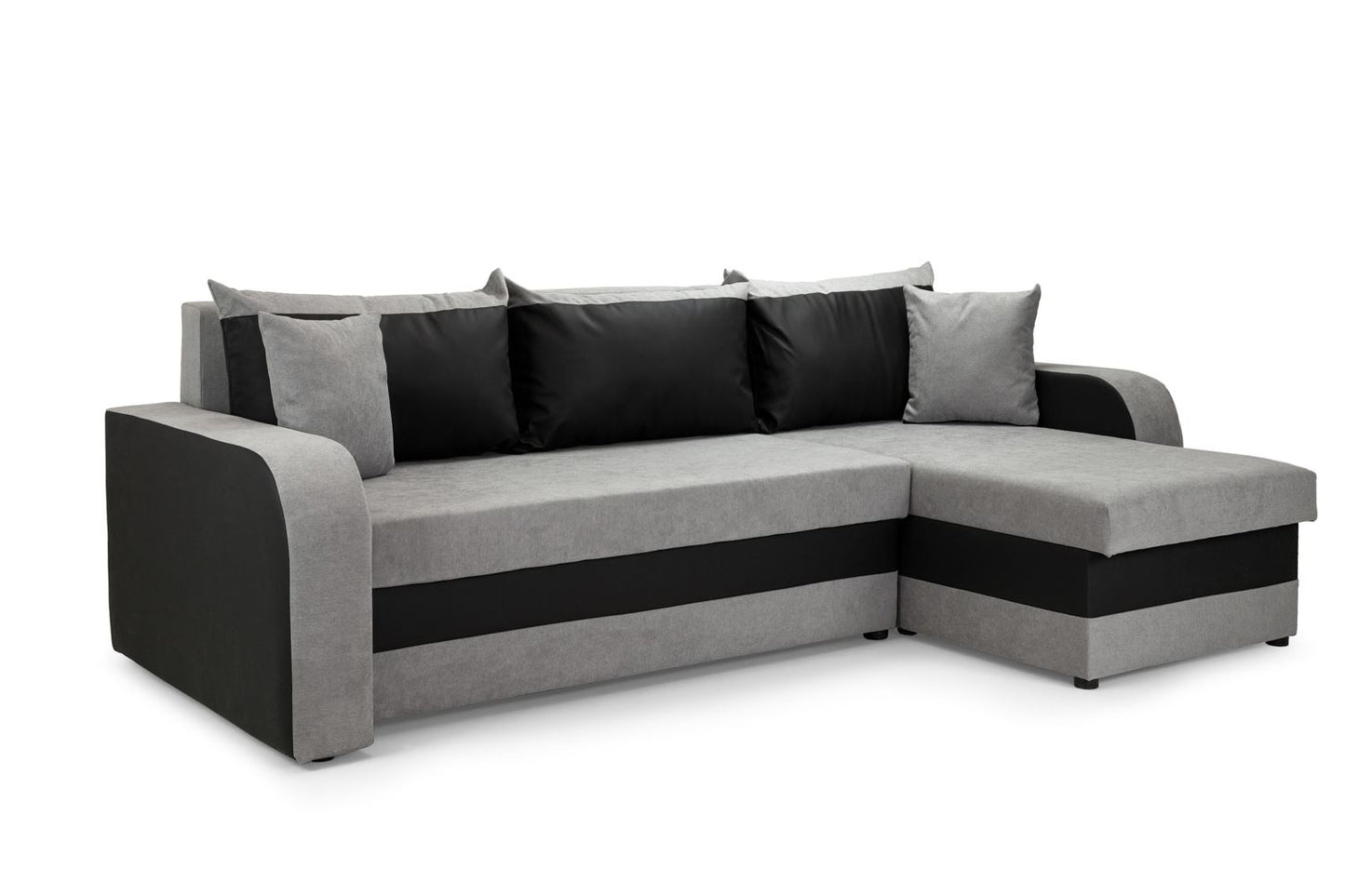 Kris Sofabed Black/Grey Universal Corner