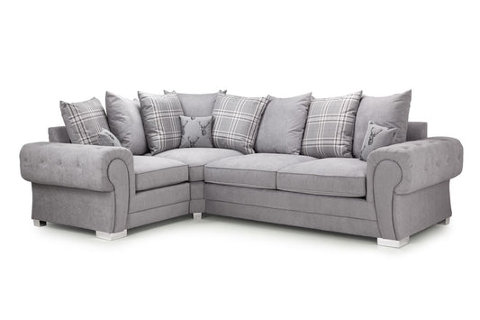 Verona Scatterback Sofabed Grey Left Hand Facing Corner