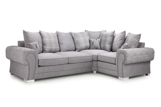 Verona Scatterback Sofabed Grey Right Hand Facing Corner