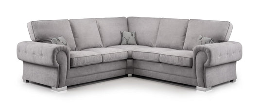 Verona Fullback Sofa Grey Large Corner