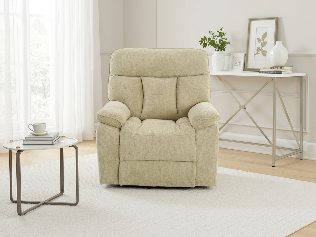 Cornwall Rise and Recline Massage Chair Beige